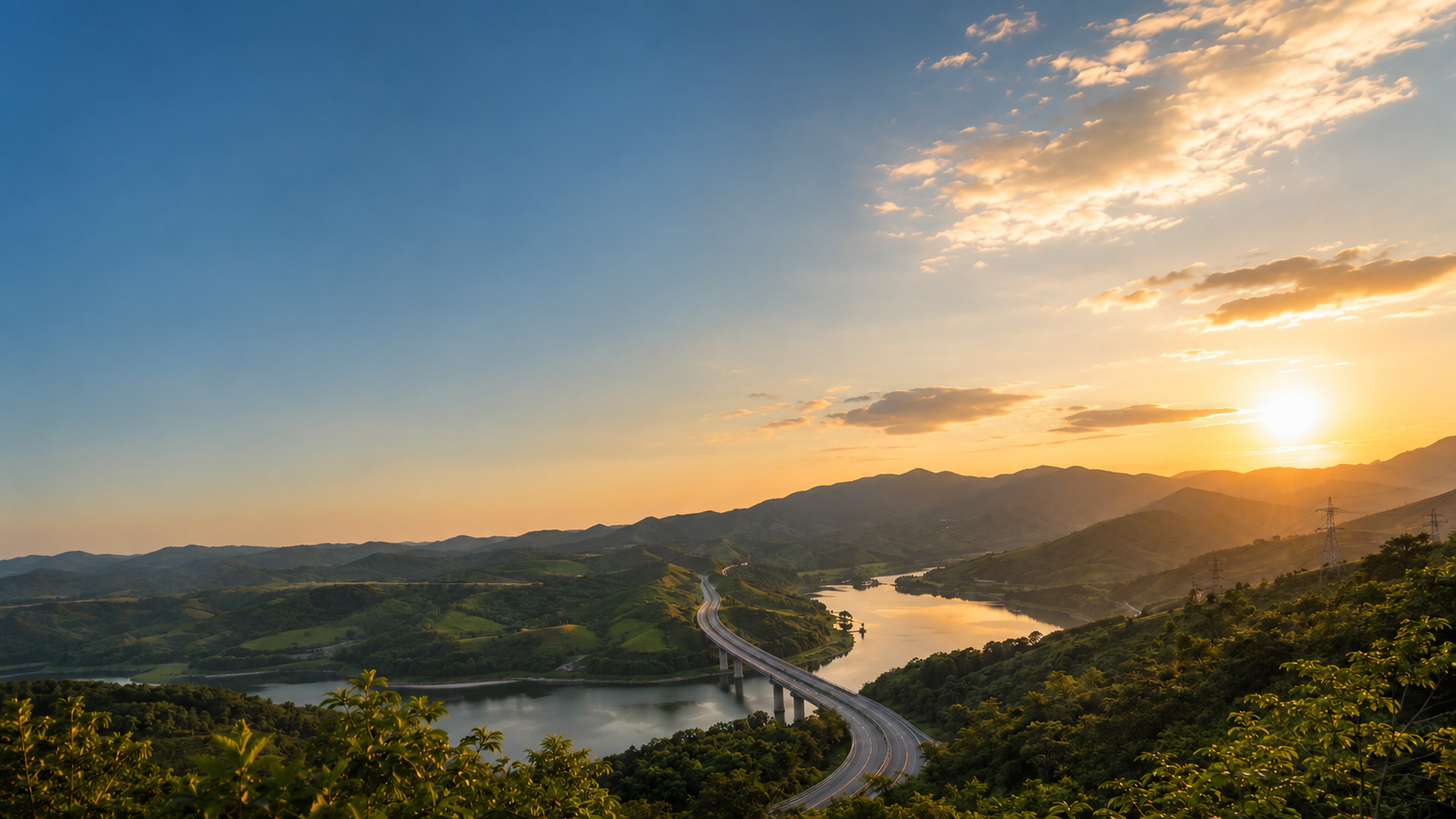 Territorio colombiano al atardecer